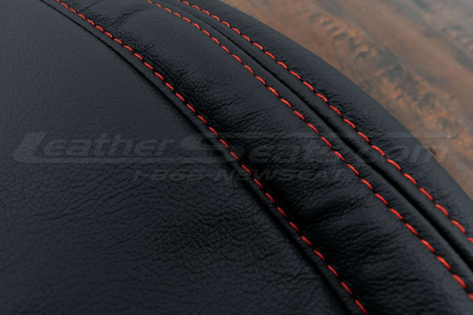 double-stitching in Bright Red