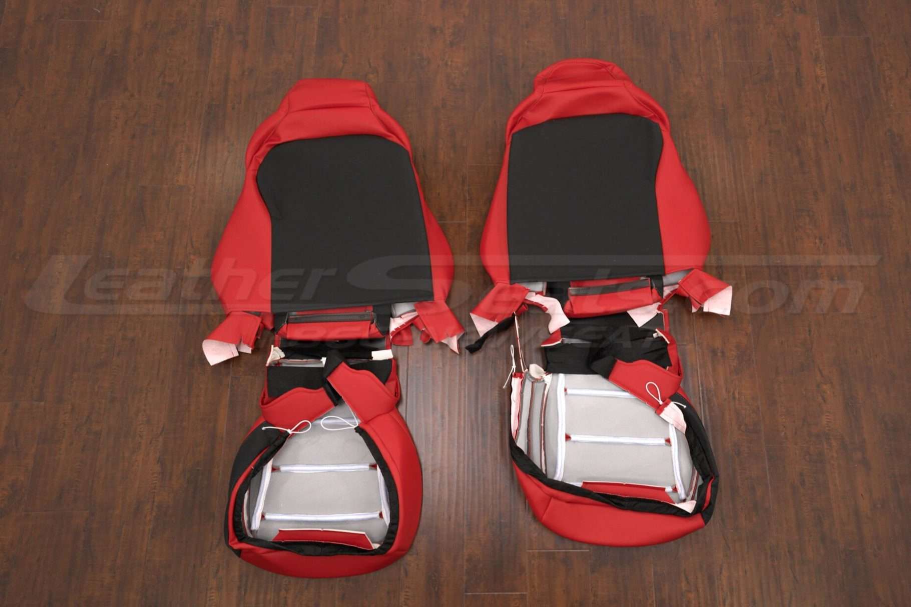 Back view of front seats