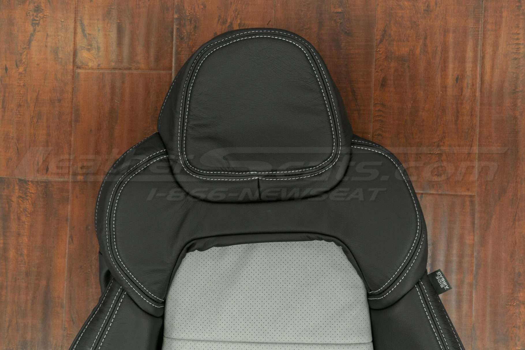 Upper section of front backrest & headrest