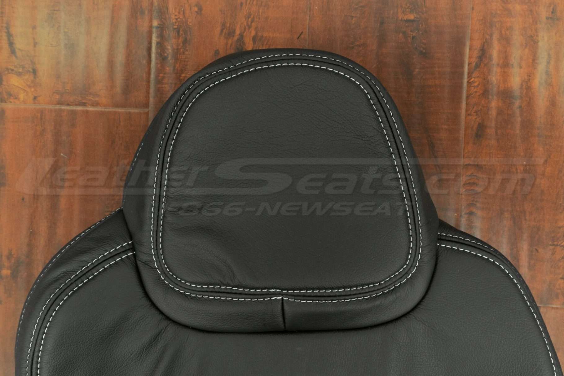 Front headrest close-up