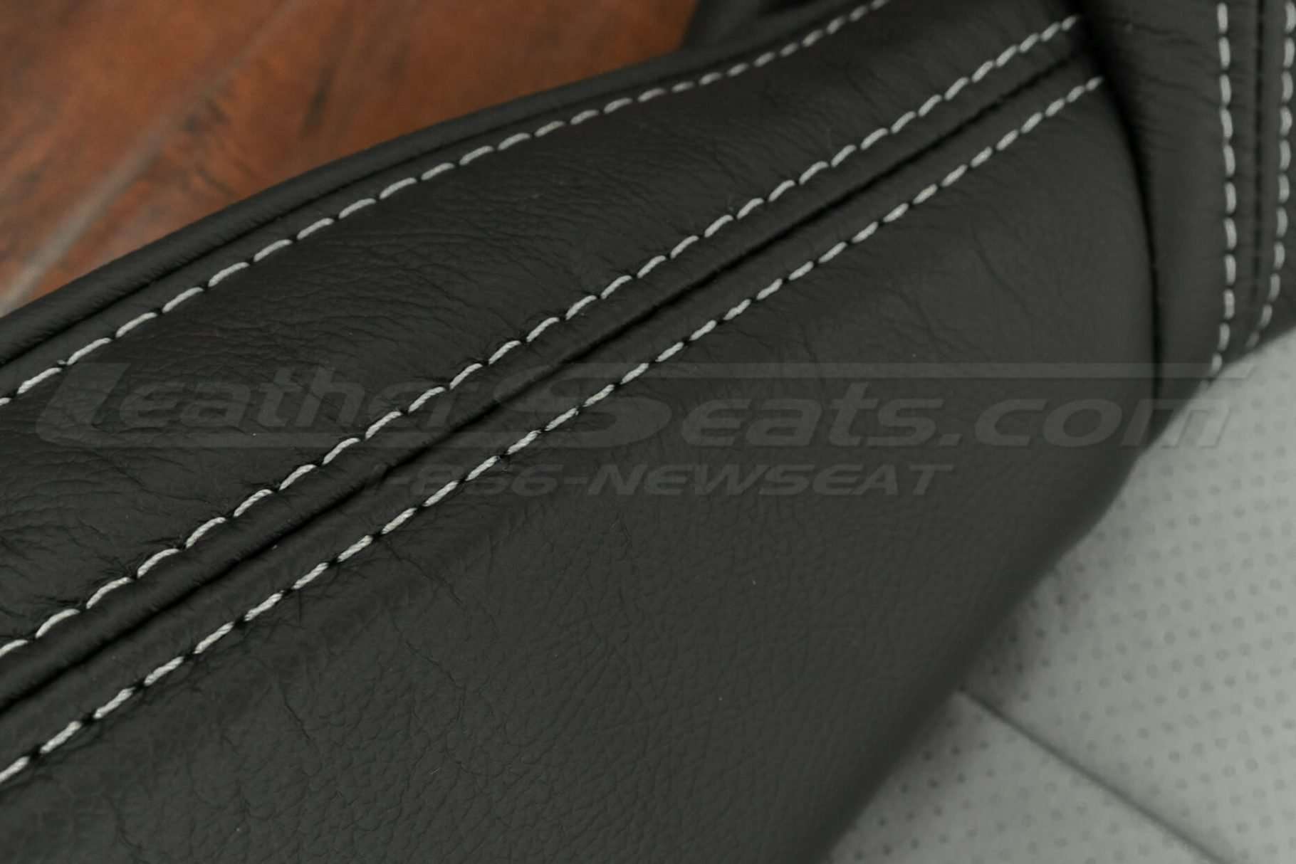 Double-stitching close-up