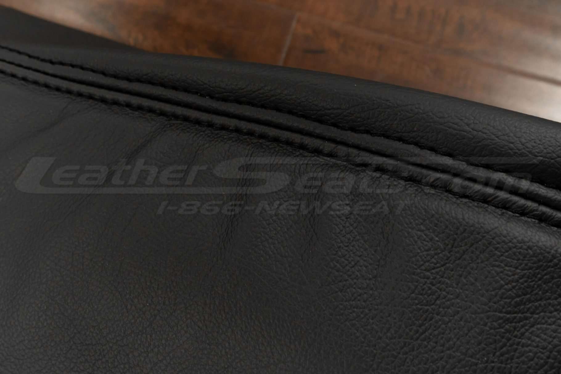 Double-stitching close-up