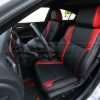 Dodge Charger SXT Leather Seats - Black & Bright Red - Front driver seat