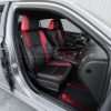 Black and Bright Red Leather Seats - Front passenger side