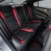 Dodge Charger SXT Leather Seats - Black & Bright Red - Rear seat from passenger side