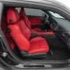 Dodge Challenger Hellcat Leather Seats - Bright Red - Front passenger side wide view