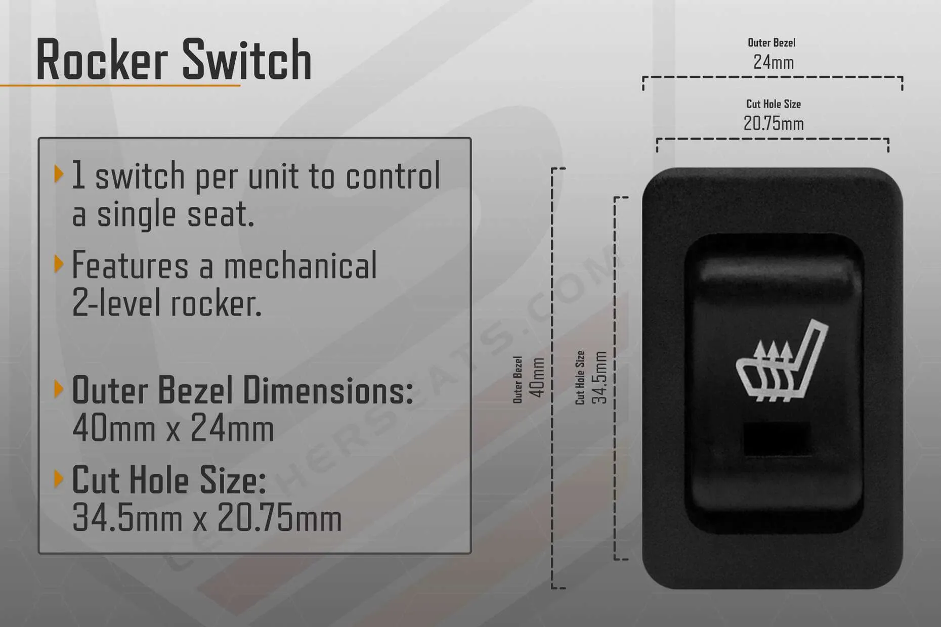 Rocker Switch Seat Heater General Information