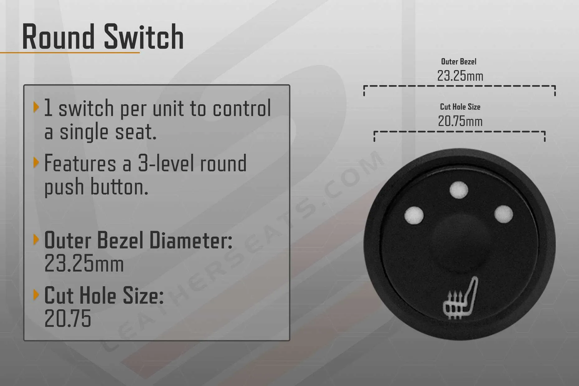Round Switch Seat Heater General Information
