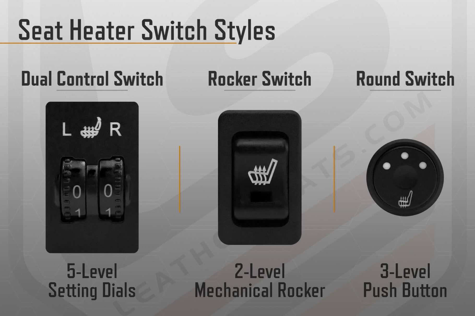 Dual Control Switch Seat Heater