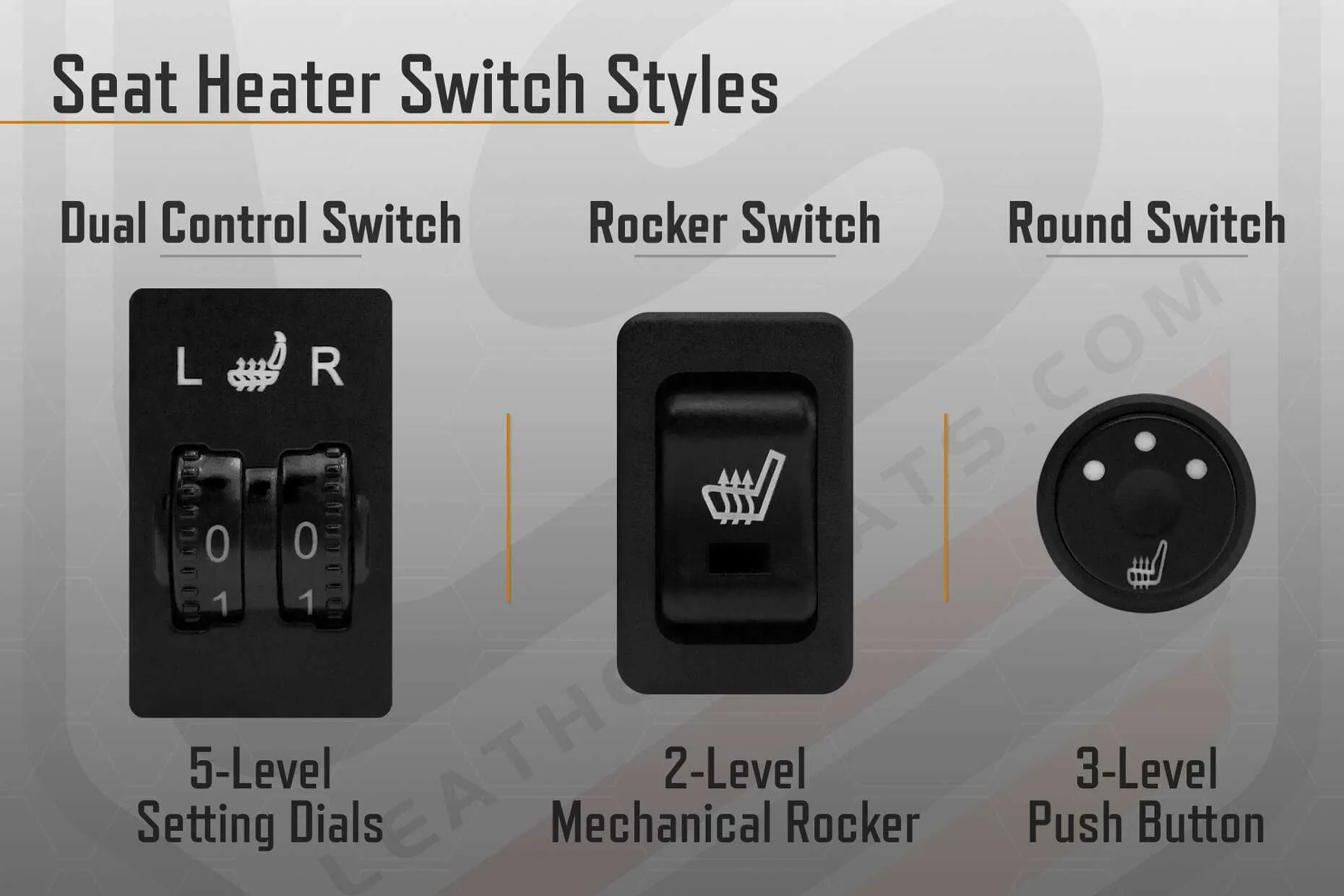 Seat Heater Switch Styles