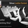 3 row deluxe leather content