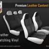 2 row Premium leather content