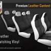 3 row premium leather content