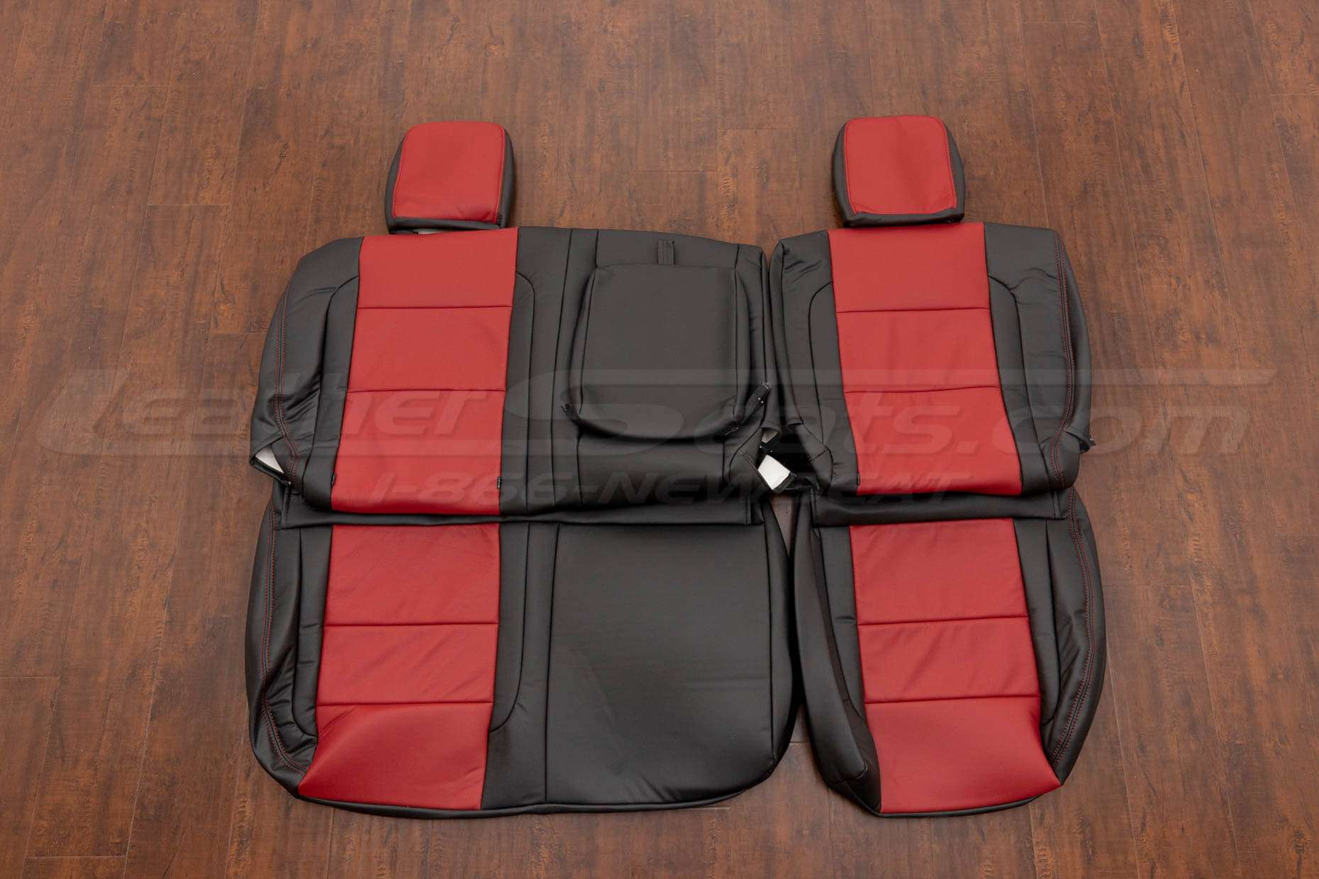 Nissan Titan Crew Cab - Black & Red - Rear seat upholstery