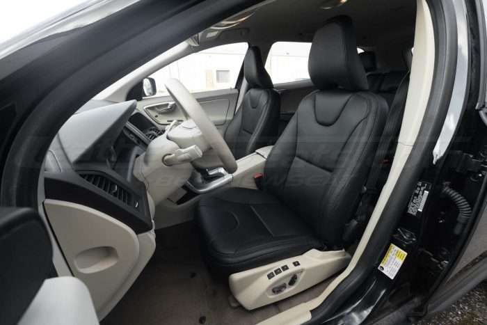 2013 Volvo XC60 Leather Seats in Black - Front driver seat
