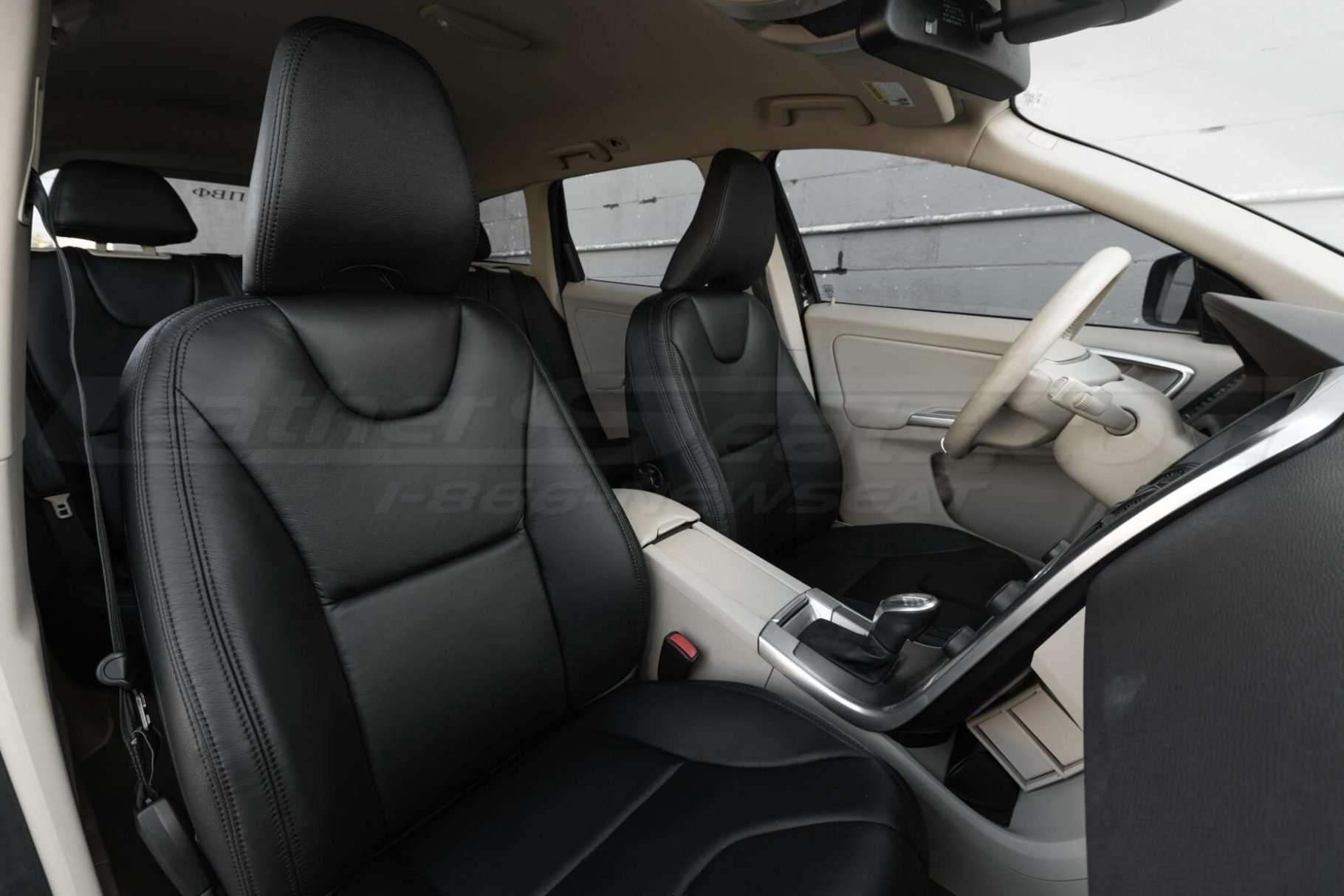 Mid range close-up of front passenger interior