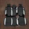 2018-2022 Jeep Wrangler JL Quilted Leather Seats - Black & White -Rear seat upholstery