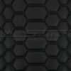 Convex reticulated hex CNC stitched backrest
