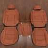 2020 Dodge Ram 1500 Crew Cab Leather Seat Kit- Mitt Brown - Front seat upholstery w/ console