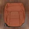Front backrest upholstery with perforated combo