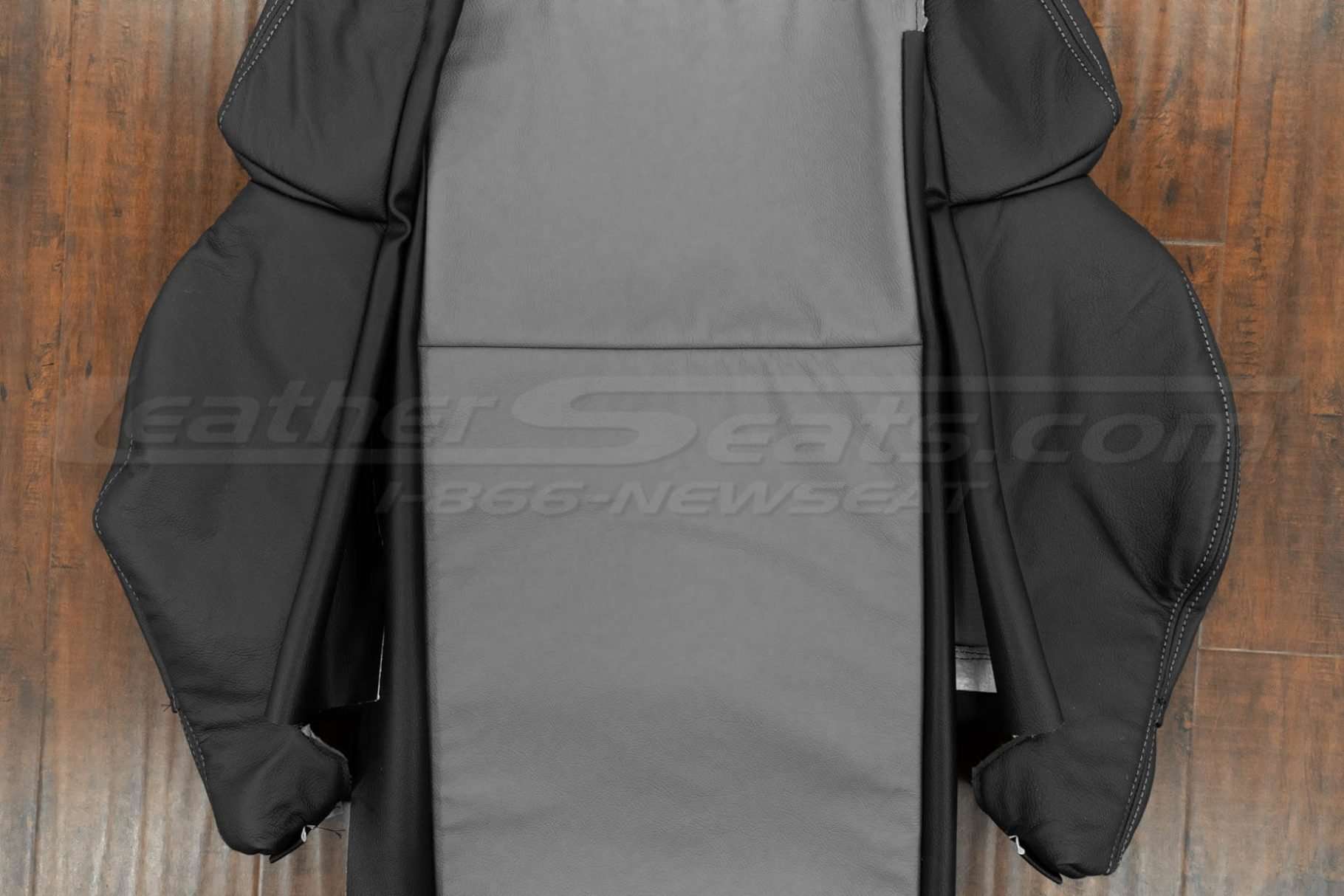 Insert section of backrest upholstery