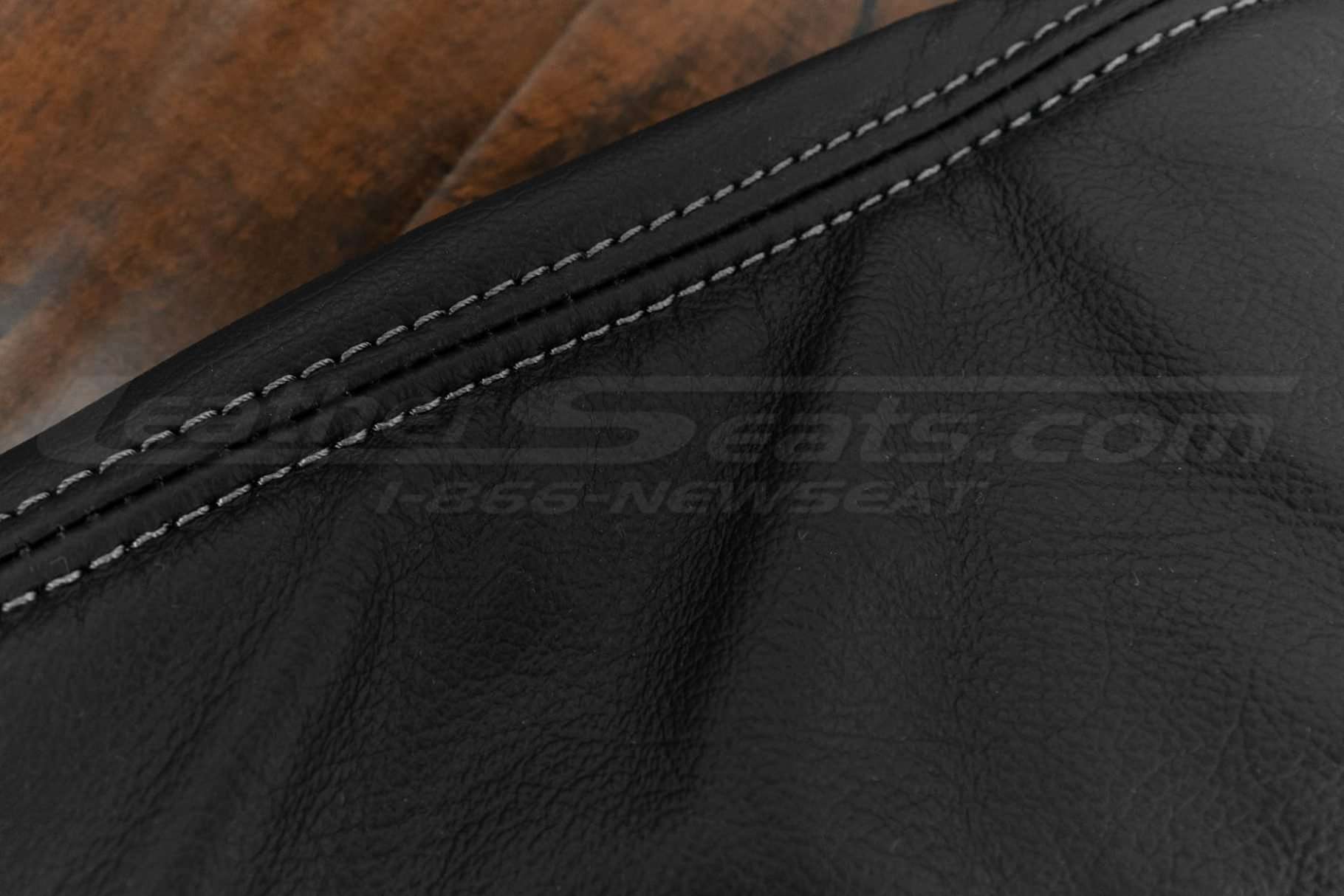 Double-stitching close-up