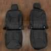 Jeep Wrangler Leather Kit - Black & Piazza Blue - Front seat upholstery