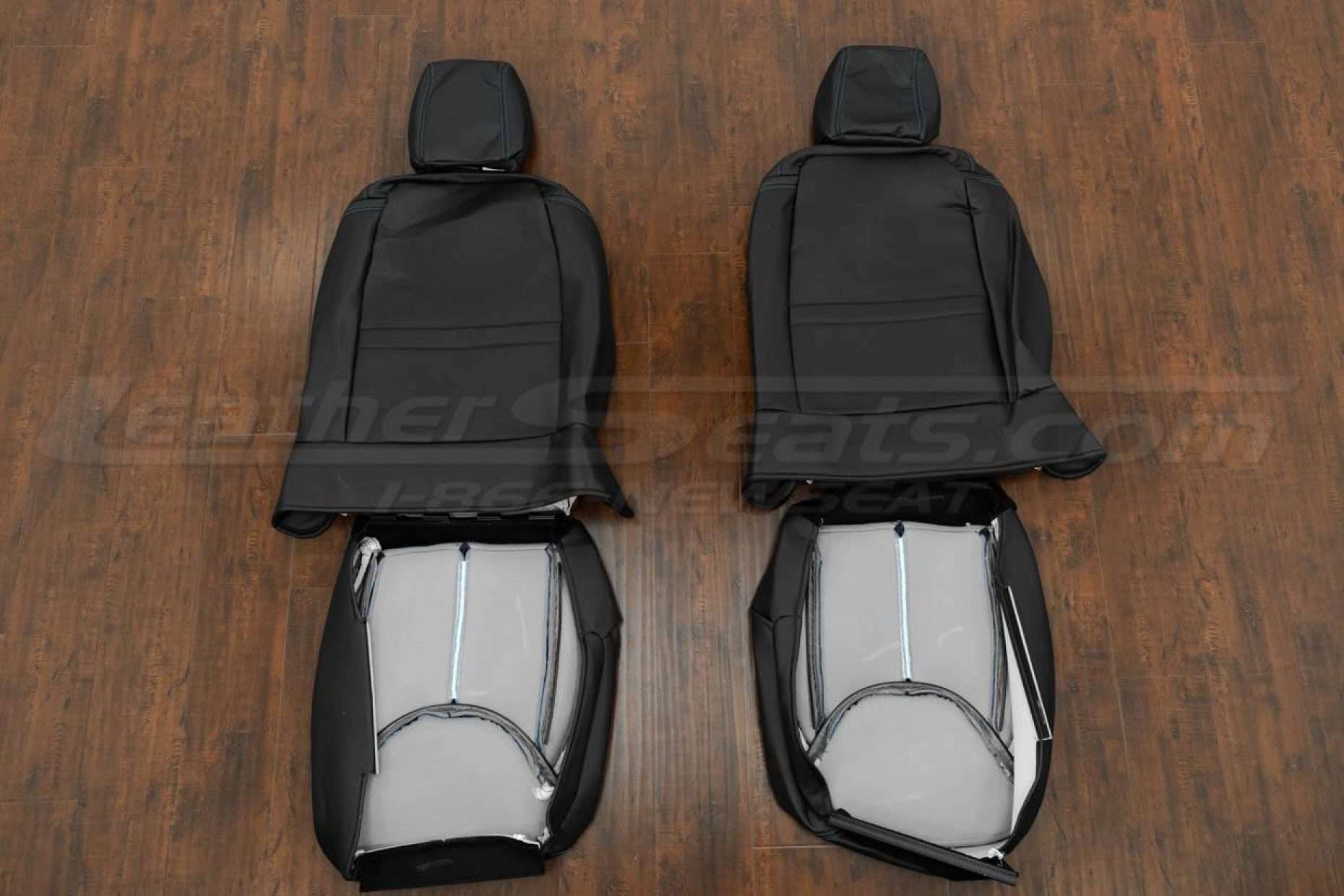 Back view of front seats