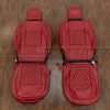 Jeep Wrangler JL Leather Seats - CNC Diamond Inserts - Cardinal - Front seat upholstery