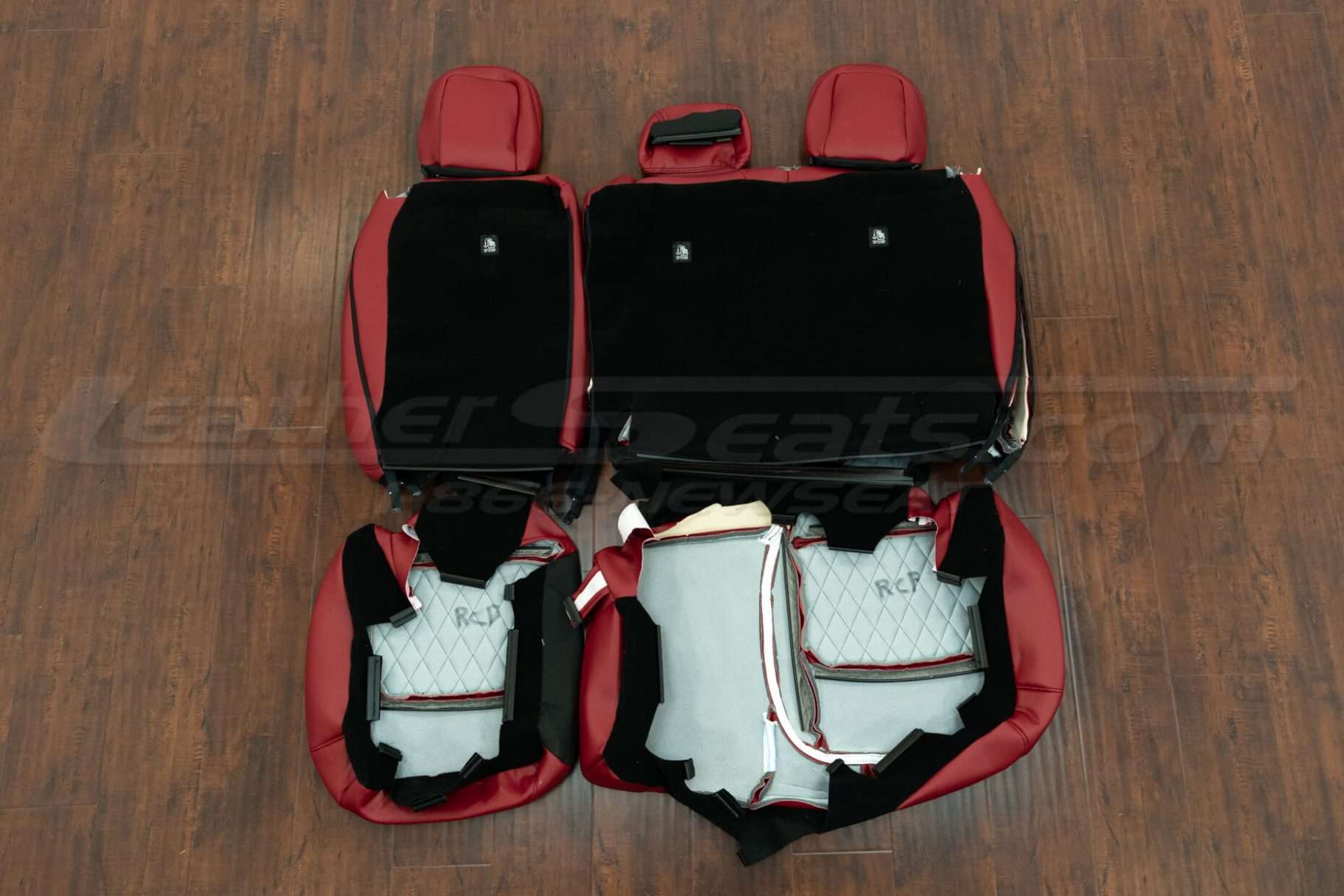 Back view of rear seats