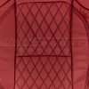 Diamond insert section of backrest in Cardinal