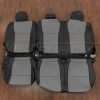 Ford F250 SuperCab Leather Kit - Black & Stone - Rear seat upholstery
