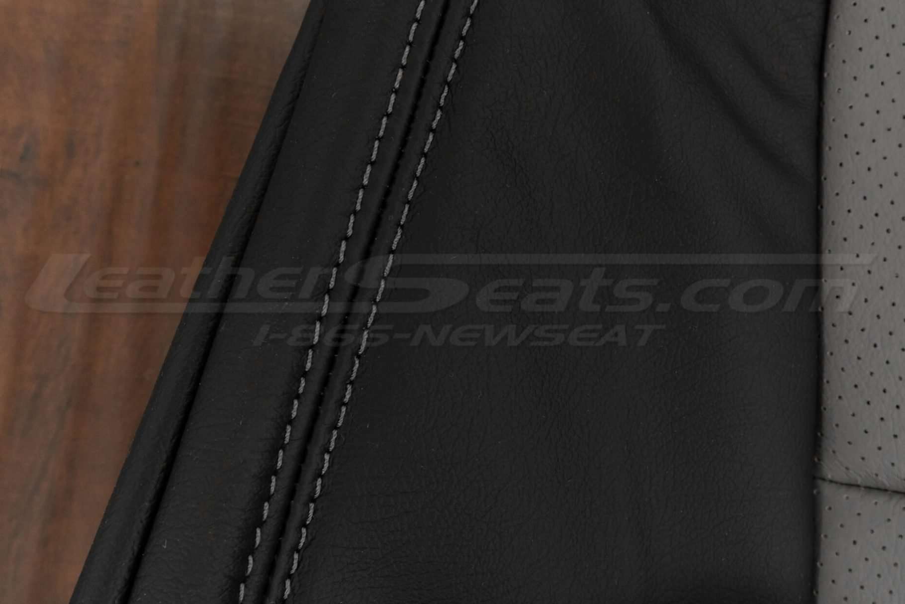 Backrest stitching in stone