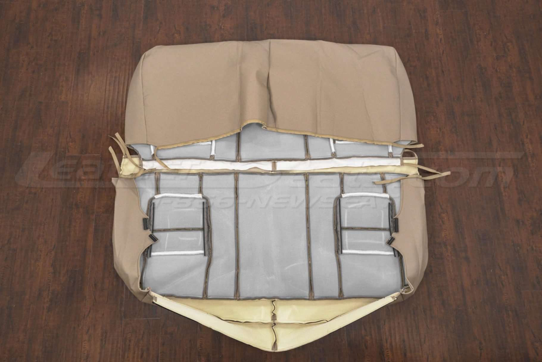 Back view of rear seat upholstery