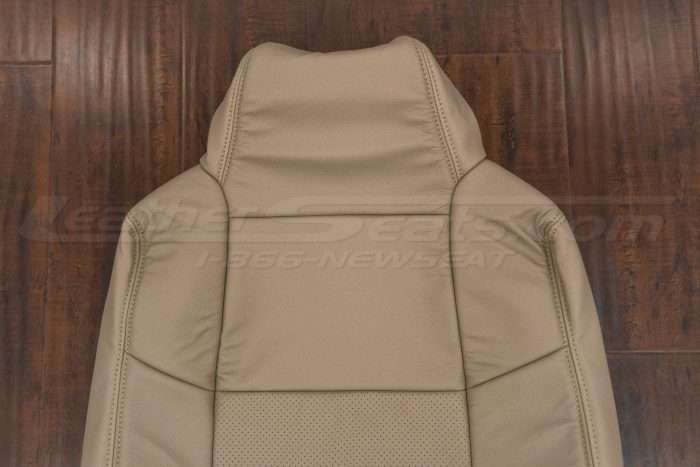 Upper section of backrest with attached headrest