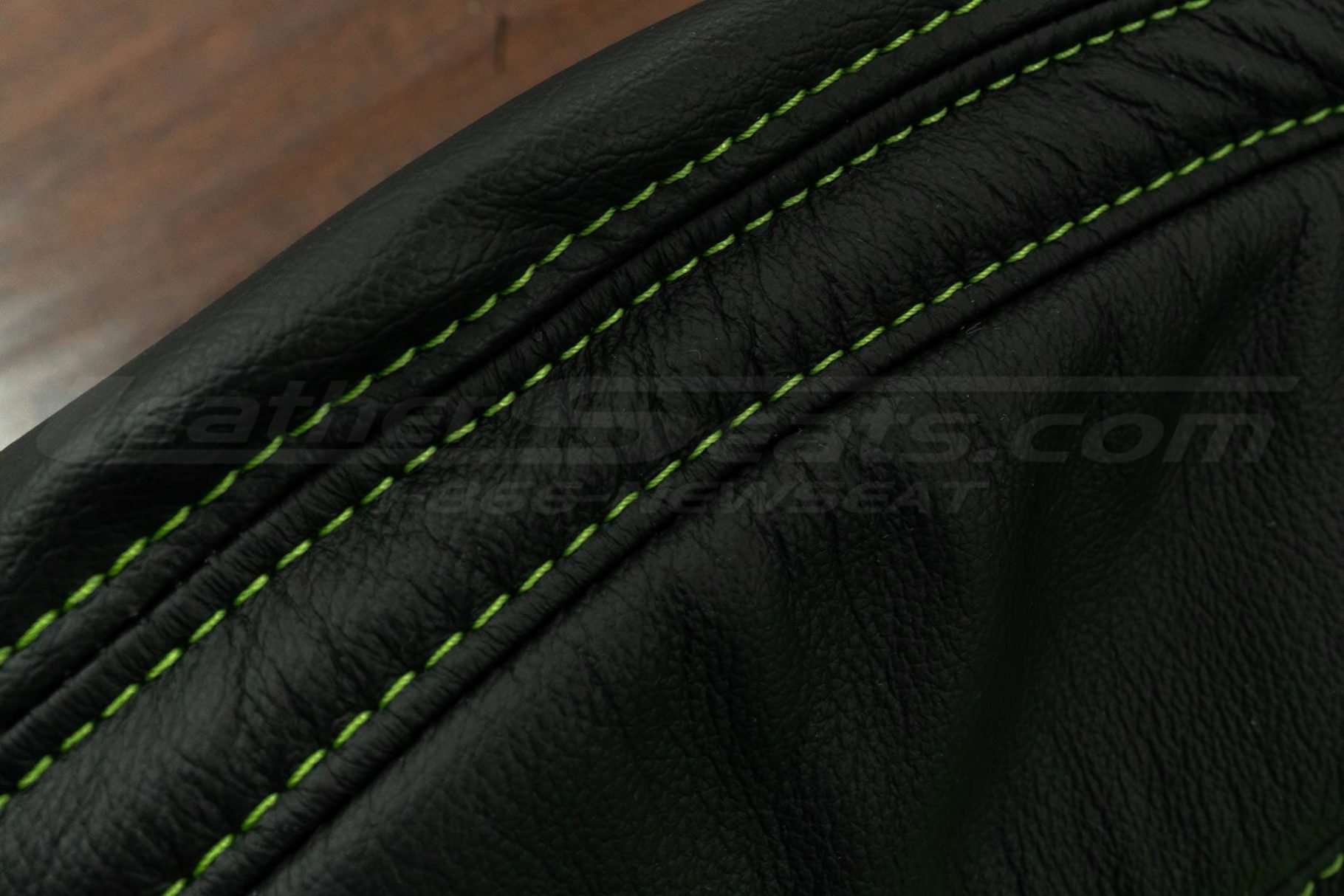 Double-stitching close-up