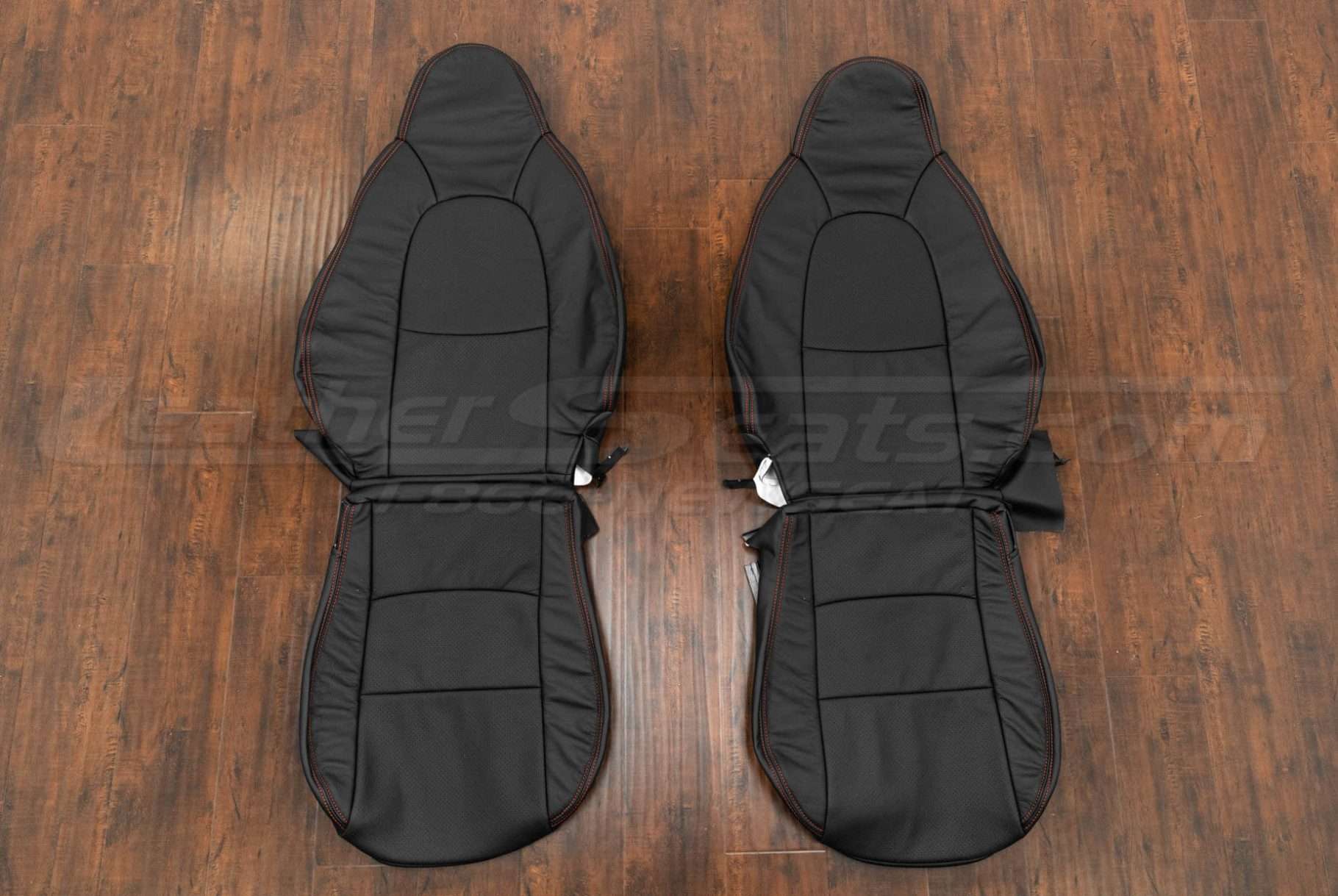 2001-2005 Mazda Miata Roadster Leather Seats - Black - Front seat upholstery