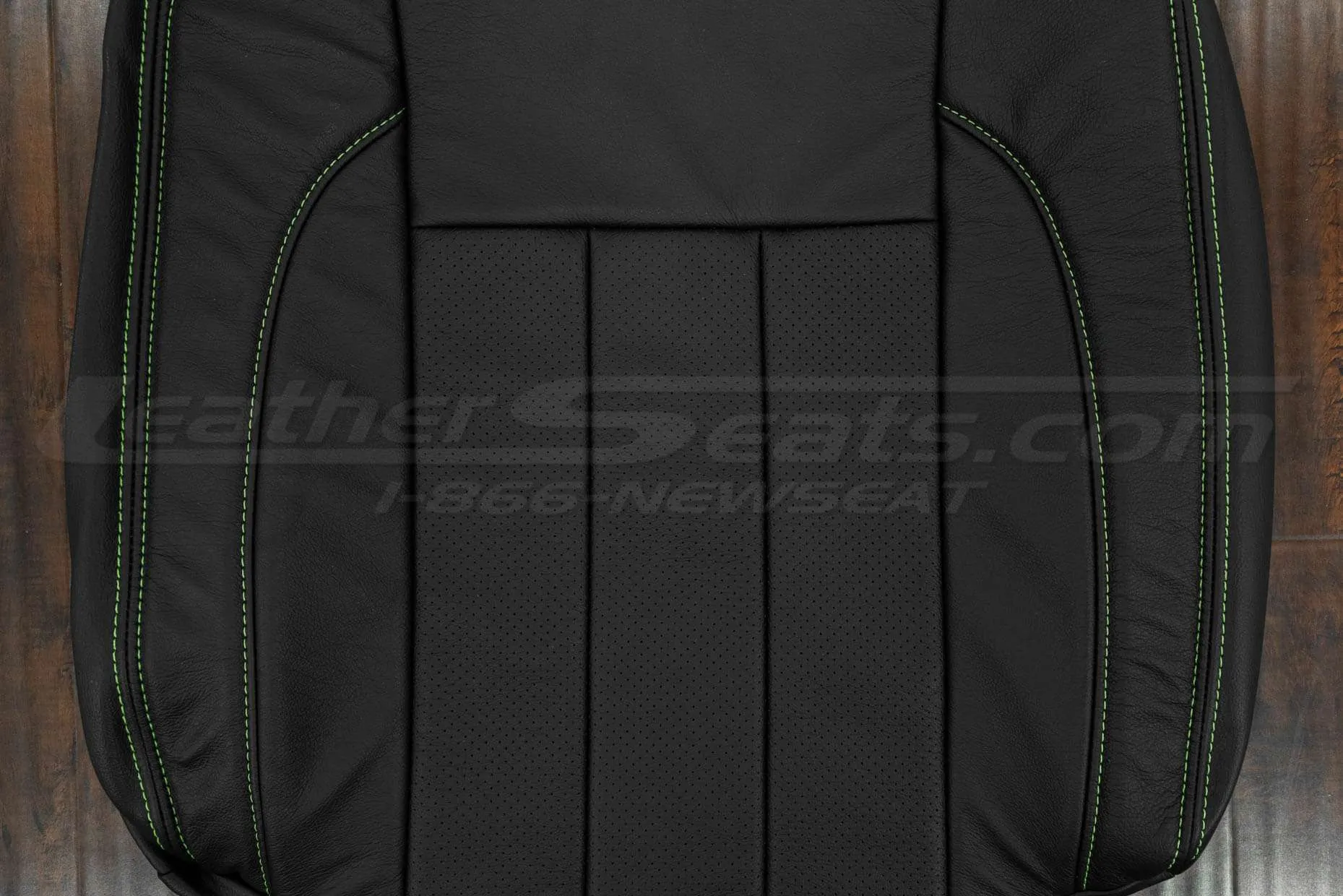 Perforated insert section of backrest