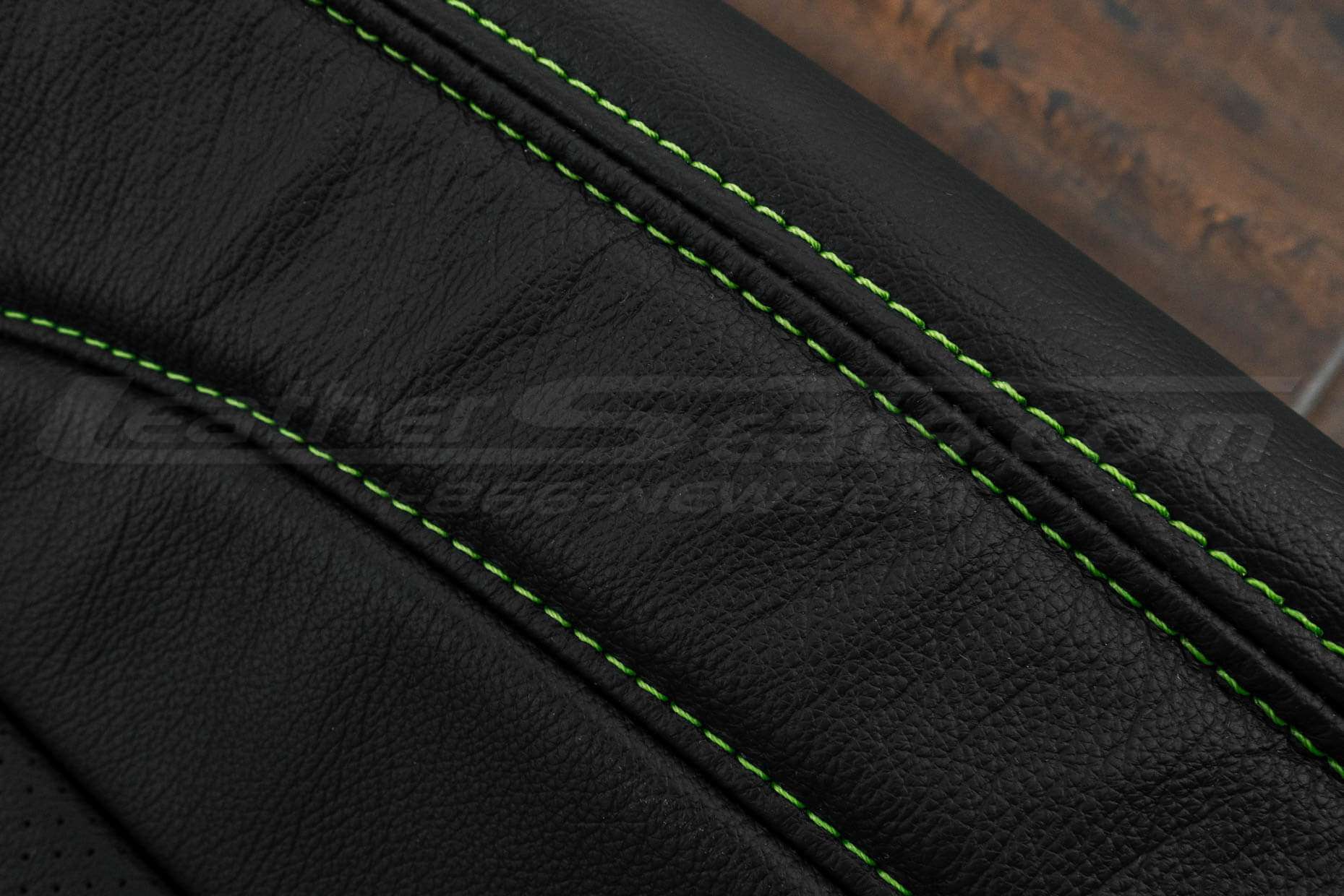 Dodge Ram Quad Cab Upholstery Black w/ Lime Green Stitching