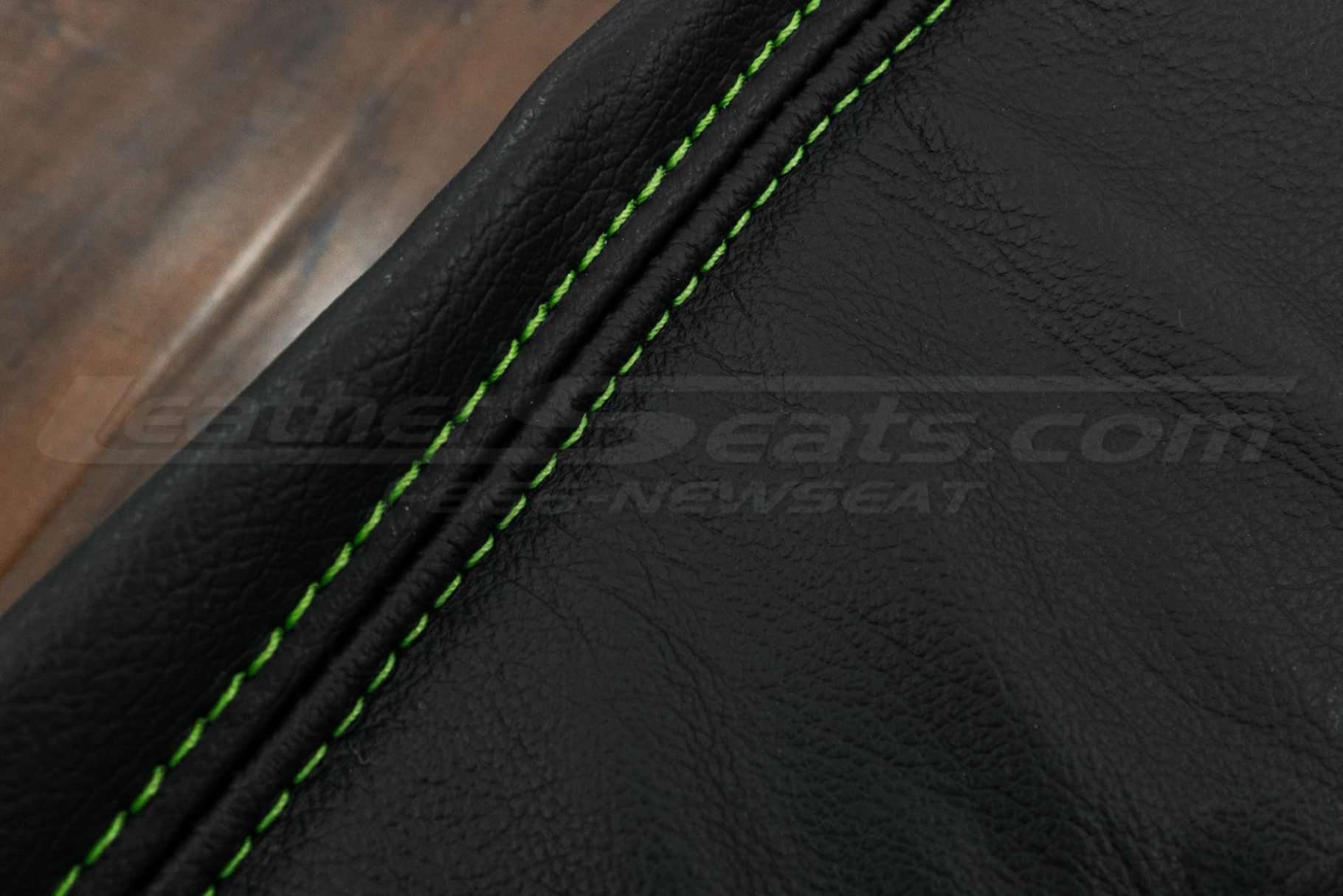 Double-stitching close-up