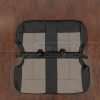 Jeep Wrangler Leather Seat Kit - Black & Slate - Rear seat upholstery