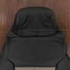 Upper section of backrest with attached headrest