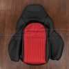 Chevrolet C5 Corvette Front backrest upholstery - Black & Bright Red