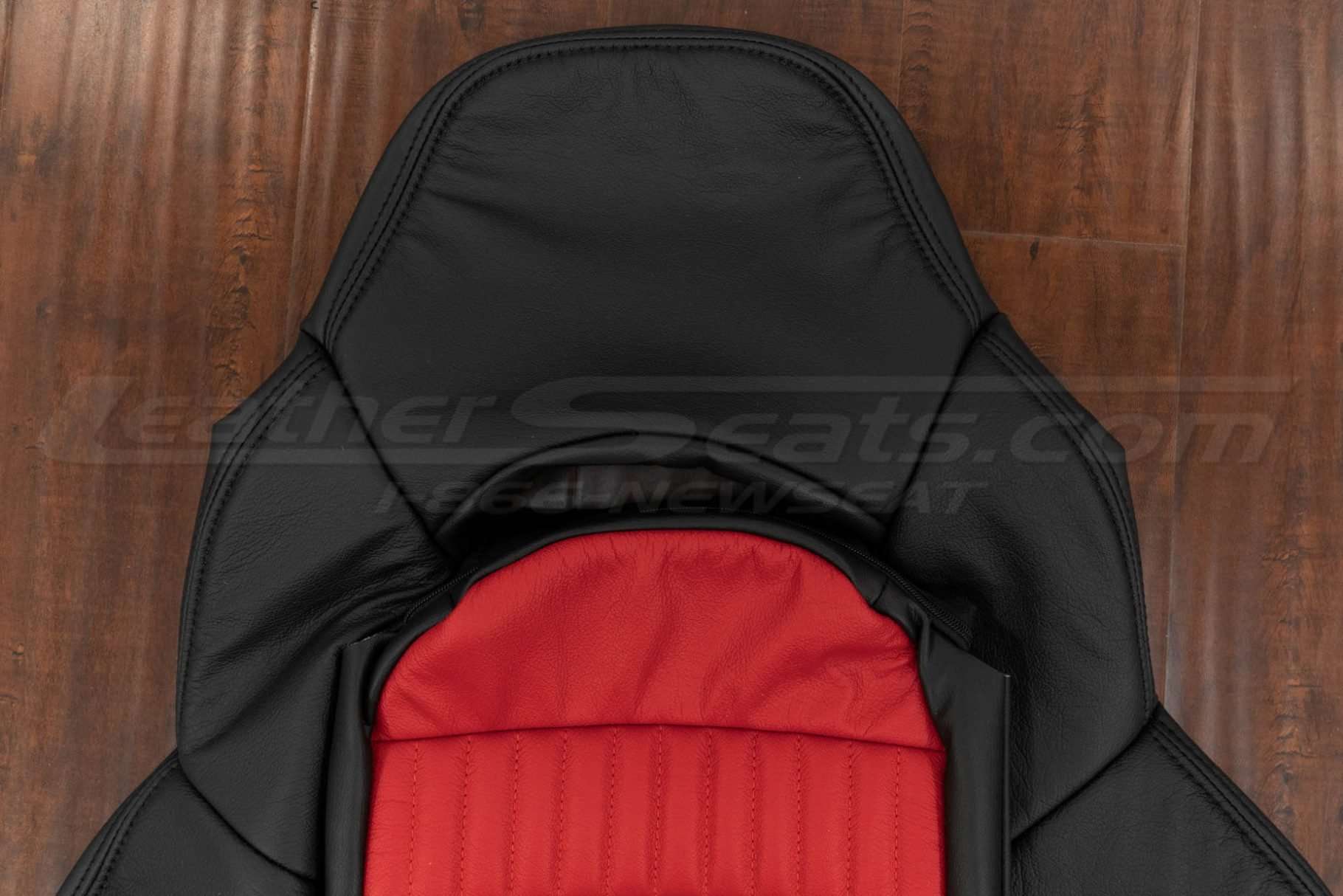 Upper section of front backrest