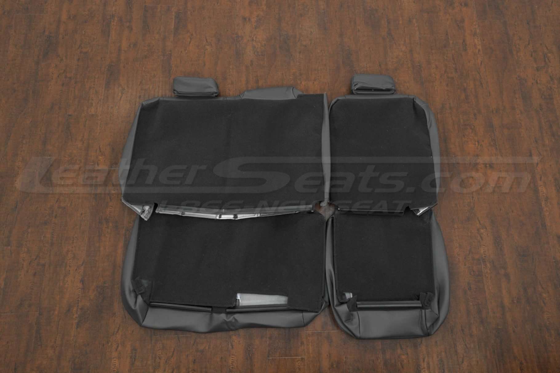 Back view of rear seat upholstery