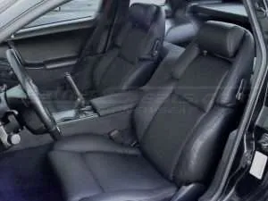 Nissan 300zx installed leather seats - black - front driver seat