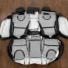 Back view of rear seat upholstery and bolsters