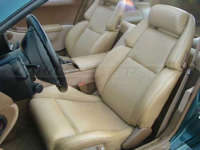 Sandstone installed leather seats