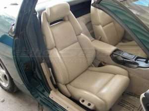 Nissan 300zx installed leather upholstery kit in sandstone - Passenger seat
