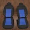 Ford Ranger Leather seat Kit - Black & Cobalt - Front seat upholstery